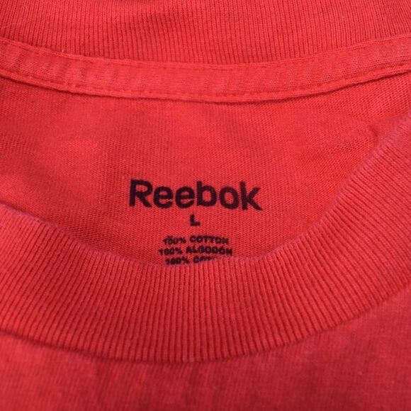 Reebok Detroit Red Wings Hockey Tee Shirt Red Size Large - Picture 2 of 4